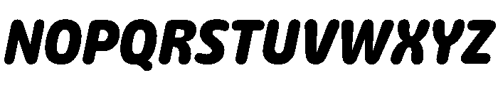 Detail ExtraBoldItalic Instance Font UPPERCASE