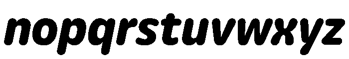Detail ExtraBoldItalic Instance Font LOWERCASE
