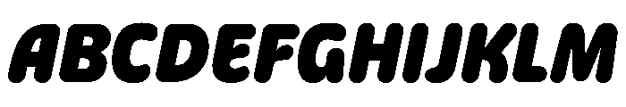 Detail HeavyItalic Instance Font UPPERCASE