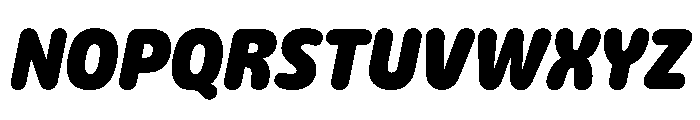 Detail HeavyItalic Instance Font UPPERCASE