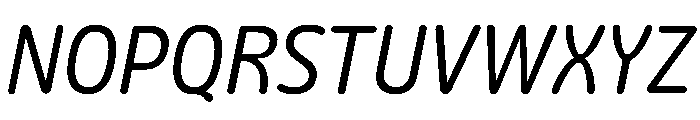 Detail Italic Font UPPERCASE