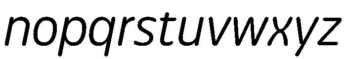 Detail Italic Font LOWERCASE