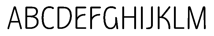 Detail Light Font UPPERCASE