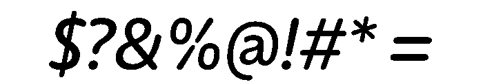 Detail MediumItalic Instance Font OTHER CHARS