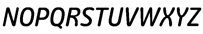 Detail MediumItalic Instance Font UPPERCASE