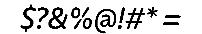 Detail MediumItalic Font OTHER CHARS