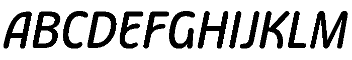 Detail MediumItalic Font UPPERCASE