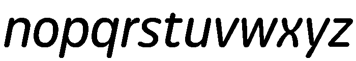 Detail MediumItalic Font LOWERCASE