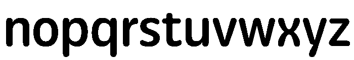 Detail SemiBold Instance Font LOWERCASE