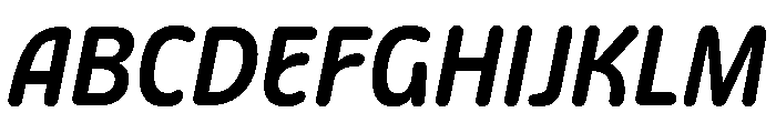 Detail SemiBoldItalic Instance Font UPPERCASE