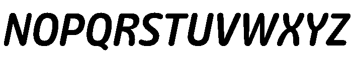 Detail SemiBoldItalic Instance Font UPPERCASE