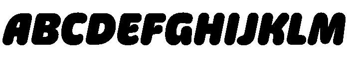 Detail UltraItalic Instance Font UPPERCASE