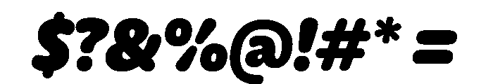 Detail UltraItalic Font OTHER CHARS
