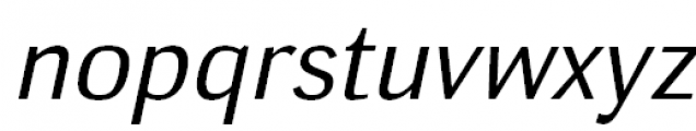 Deca Sans Italic Font LOWERCASE