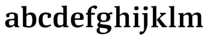 Deca Serif Bold Font LOWERCASE