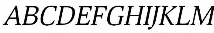 Deca Serif Italic Font UPPERCASE