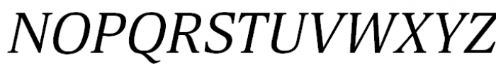 Deca Serif Italic Font UPPERCASE