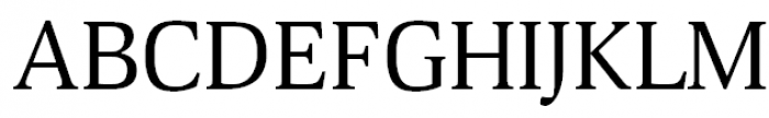Deca Serif Regular Font UPPERCASE