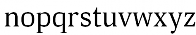 Deca Serif Regular Font LOWERCASE