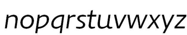 DeepFont Med Italic Font LOWERCASE