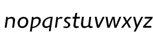 DeepFont Min Italic Font LOWERCASE