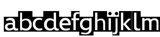 DeepFont Negative Font LOWERCASE