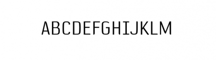 Default Gothic A Gauge Font UPPERCASE