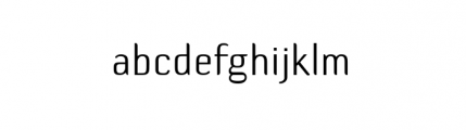 Default Gothic A Gauge Font LOWERCASE