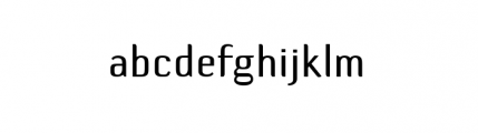 Default Gothic B Gauge Font LOWERCASE