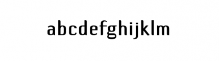 Default Gothic C Gauge Font LOWERCASE