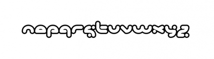 Delicious Outline Font LOWERCASE
