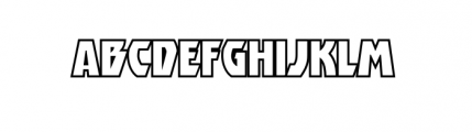 Destroyer Open Font LOWERCASE