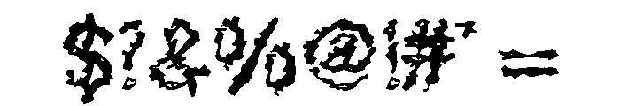 De Generation Regular Font OTHER CHARS