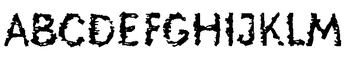 De Generation Regular Font UPPERCASE