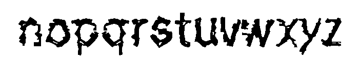 De Generation Regular Font LOWERCASE