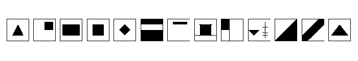 De Stijl Extras Font UPPERCASE