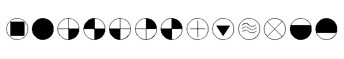 De Stijl Extras Font LOWERCASE