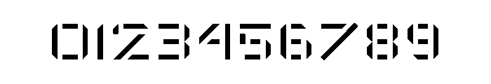De Stijl Stencil Font OTHER CHARS