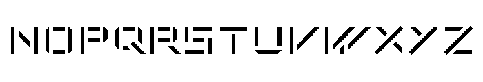 De Stijl Stencil Font UPPERCASE