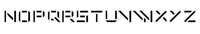 De Stijl Stencil Font LOWERCASE
