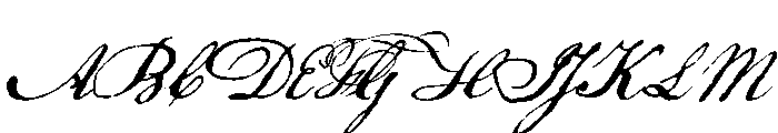 Declaration Alternates Font UPPERCASE