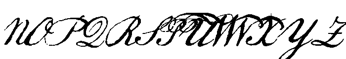 Declaration Alternates Font UPPERCASE