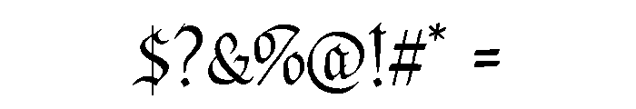 Declaration Blackletter Font OTHER CHARS