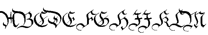 Declaration Blackletter Font UPPERCASE