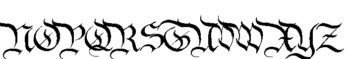 Declaration Blackletter Font UPPERCASE