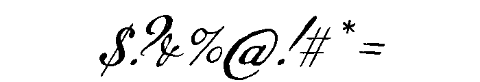 Declaration Regular Font OTHER CHARS