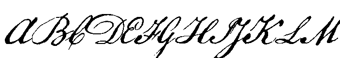 Declaration Regular Font UPPERCASE