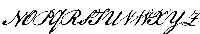 Declaration Regular Font UPPERCASE