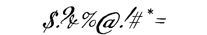 Declaration Script Font OTHER CHARS