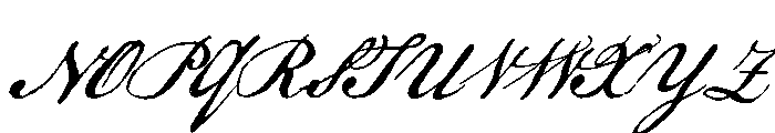Declaration Script Font UPPERCASE